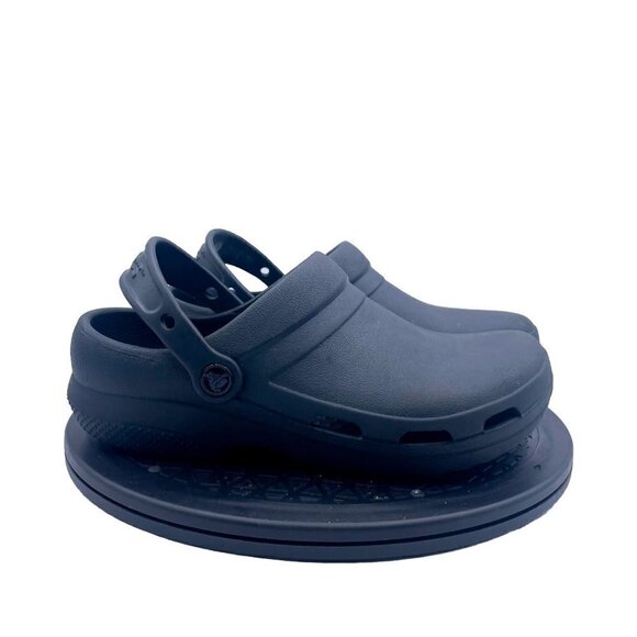 Crocs Black Bistro clogs slip resistant closed toe Mens 6 Women’s 8 - Picture 1 of 9